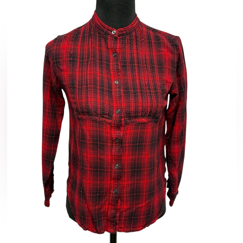 Denim & Supply Ralph Lauren Red Black Plaid Button Down Shirt Cozy